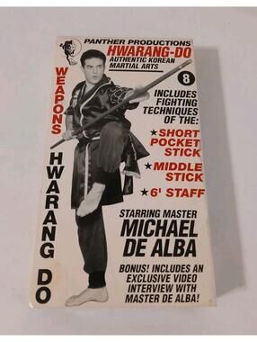 Hwarang-do panther productions martial arts vhs 8 Michael De Alba